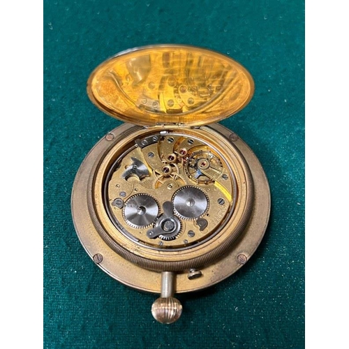 194 - A Longines travel clock with alarm, the movement stamped Longines 4544935, circa 1965 in working ord... 