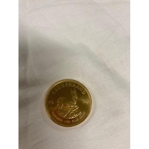 201 - Gold Krugerrand, 1974.