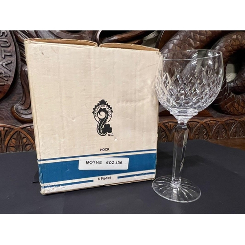 226 - Set of 6 Waterford tall wine glasses in original box.