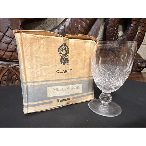 227 - Set of 6 Waterford Colleen wine glasses in original box.