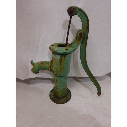 268 - Old cast iron pump. H. 67cm approx.