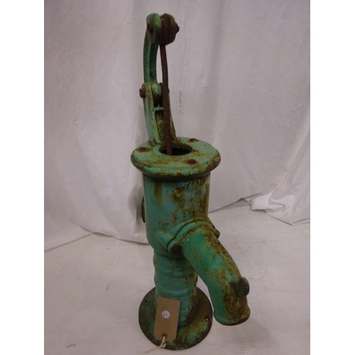 268 - Old cast iron pump. H. 67cm approx.