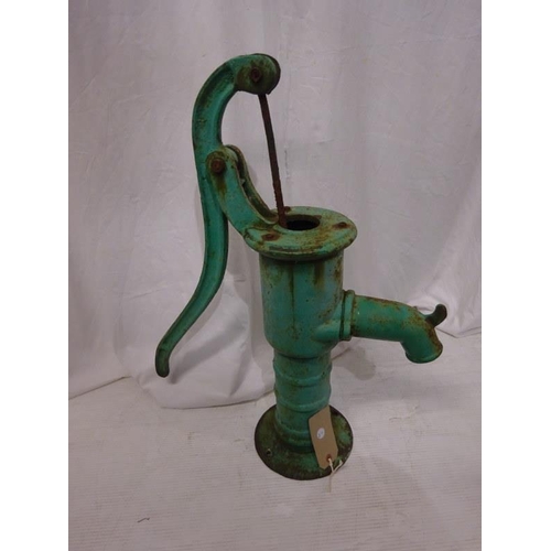 268 - Old cast iron pump. H. 67cm approx.