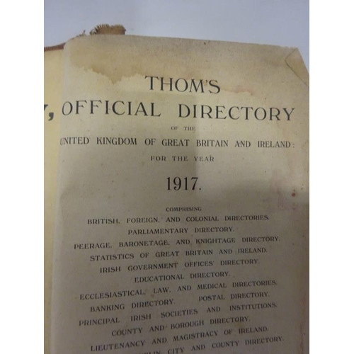 289 - Thoms Official Directory, 1917.