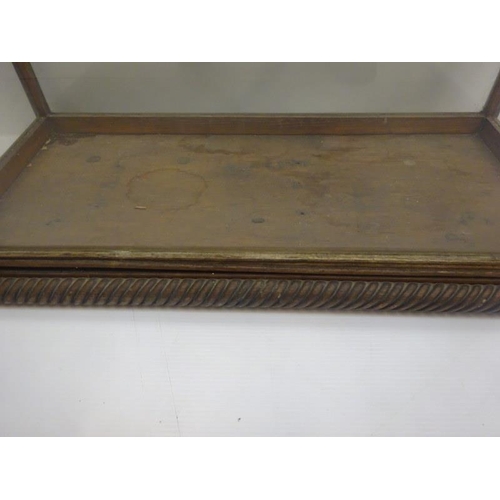 297 - Antique timber framed and glass display case.