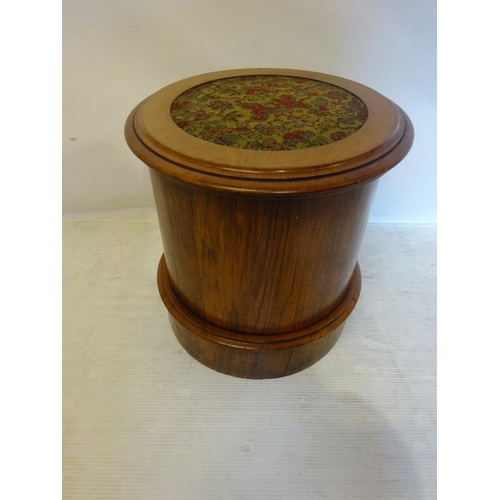 68 - A good Victorian circular shaped mahogany commode.