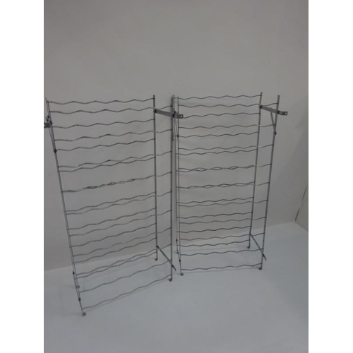 8 - Two folding wine racks.