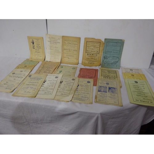 468 - Munster Hurling - A bundle of programmes from the 1930's to 1970's.