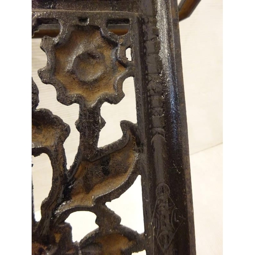 63 - A Victorian cast iron stick/umbrella stand stamped Falkirk and also Victorian registation mark. H. 7... 