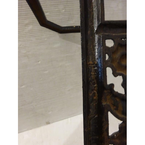 63 - A Victorian cast iron stick/umbrella stand stamped Falkirk and also Victorian registation mark. H. 7... 