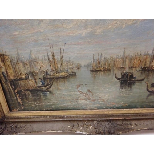 100 - In the manner of Edward Pritchard (British 1809-1905),
Venetian scene,
Oil on canvas,
Circa 1870,
60... 