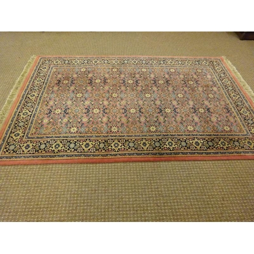 123 - Large Indian drawing room rug.  250cm x 150cm approx.