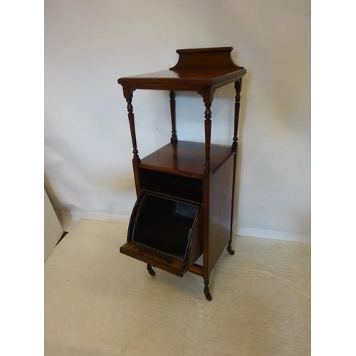 224 - An Edwardian mahogany coal cabinet. H. 110cm.