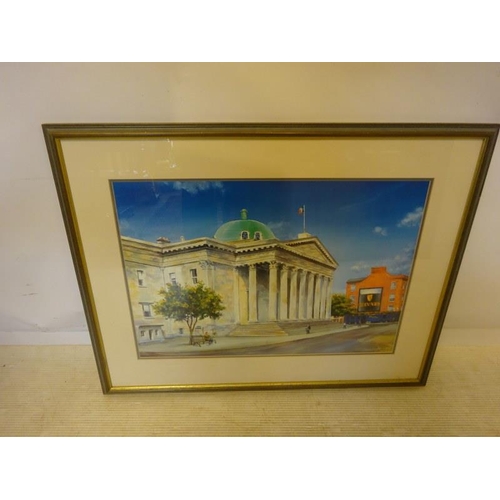 282 - Large framed picture, Cork Courthouse.