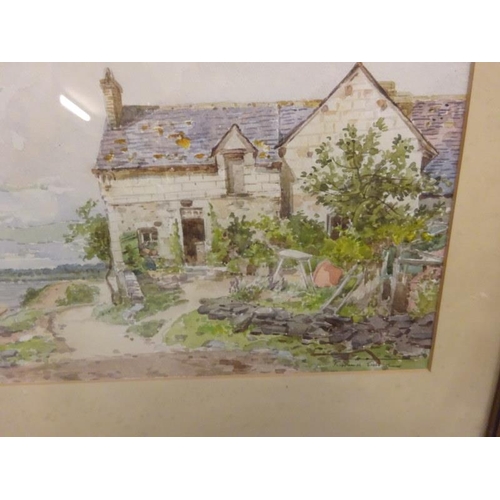 289 - Pair of Victorian landscapes,
Watercolours,
Signed & dated 1897,
27cm x 45cm approx.