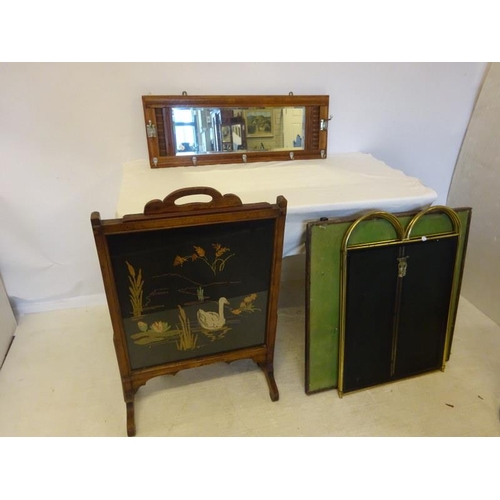 303 - Folding table (damaged), firescreen, etc.