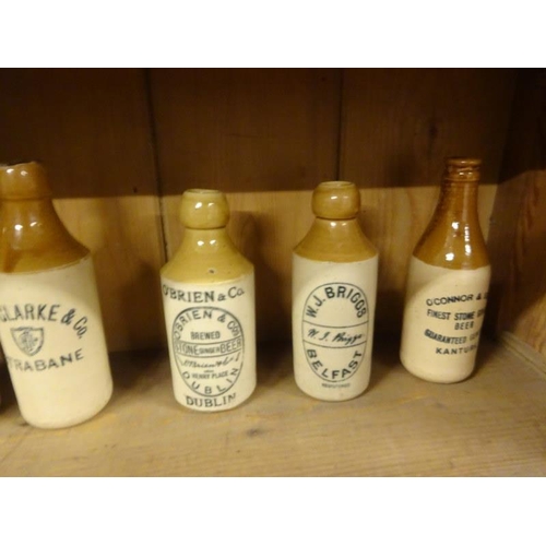 48 - A collection of old stoneware beer bottles and jars. (33 approx)