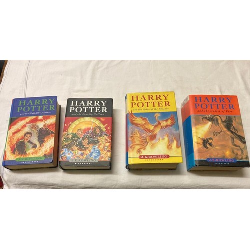 334 - Four Harry Potter books by J.K. Rowling - Harry Potter and the Half-Blood Prince; Harry Potter and t... 