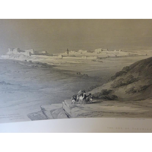 159 - David Roberts R.A., 1796-1864  - Two 19th century lithographs, The Sea of Tiberias; Tiberias. (2)