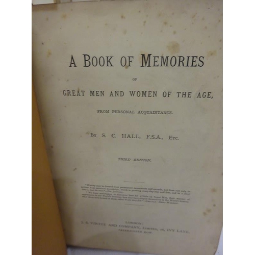 215 - Three books - The International Expedition 1871; Whiston's Josephus; S. C. Hall, A book of Memories.