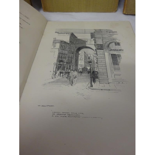 234 - Five Sketch books - London at Night; Venice; Rome; Florence; Edinburgh by Frederick Carter, Fred Ric... 