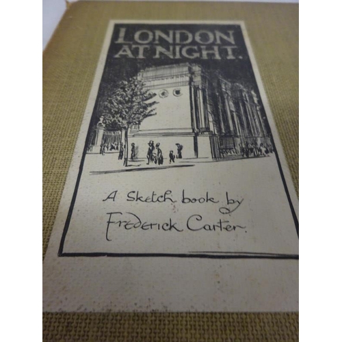 234 - Five Sketch books - London at Night; Venice; Rome; Florence; Edinburgh by Frederick Carter, Fred Ric... 