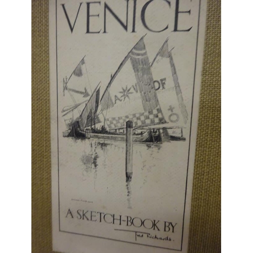 234 - Five Sketch books - London at Night; Venice; Rome; Florence; Edinburgh by Frederick Carter, Fred Ric... 