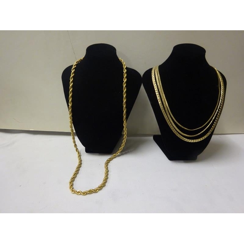 332 - Two decorative neck chains.