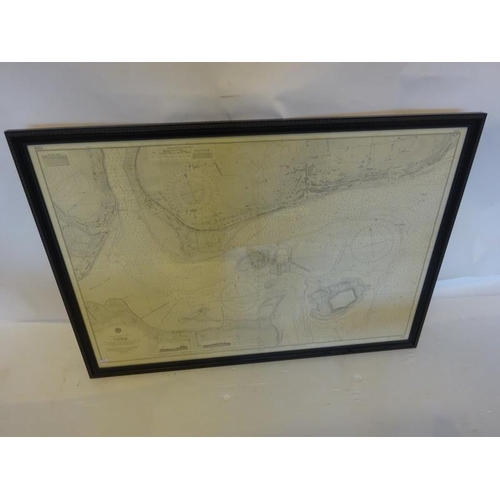 51 - Ireland, South Coast - Cobh - Large framed map.