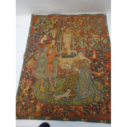 154 - Decorative wall hanging. 110cm x 90cm.