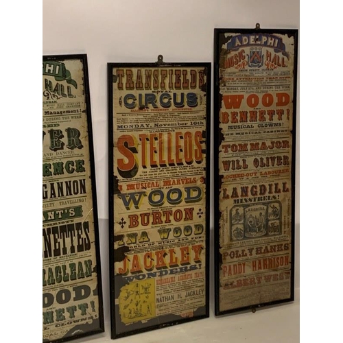 237 - A rare collection of English old Music Hall & Circus Posters. (various sizes)