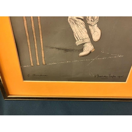 238 - A good set of 20 framed cricket prints. 38cm x 25cm.