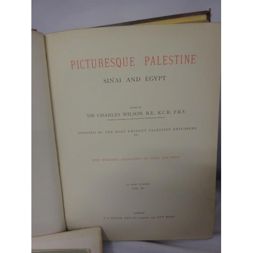 271 - A quantity of Picturesque Palestine views together with David Roberts travels in Egypt and the Holy ... 