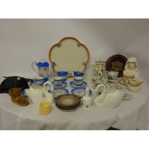 328 - Mixed lot of china ware and vases.