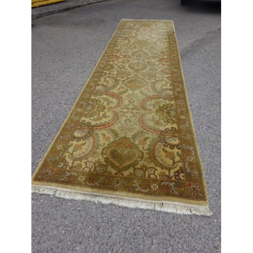 34 - Long runner rug. 430cm x 120cm approx.