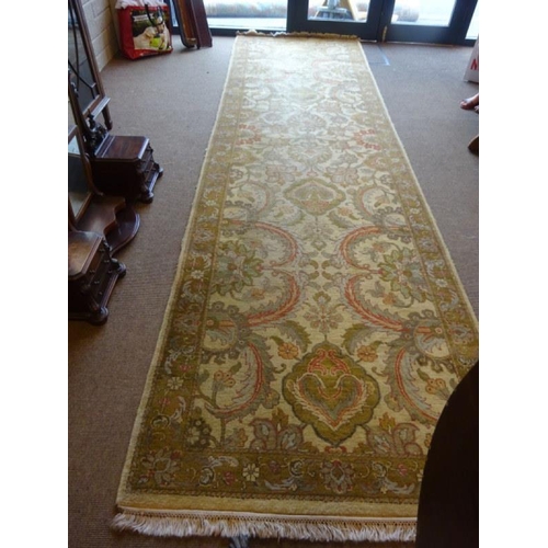 34 - Long runner rug. 430cm x 120cm approx.