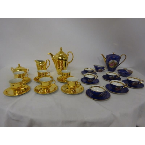 346 - Two decorative china tea sets.