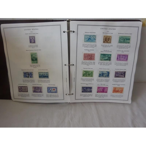 357 - Stamp album - United Stated of America 1800 stamps (80 pre 1900) 1861 to 1990.