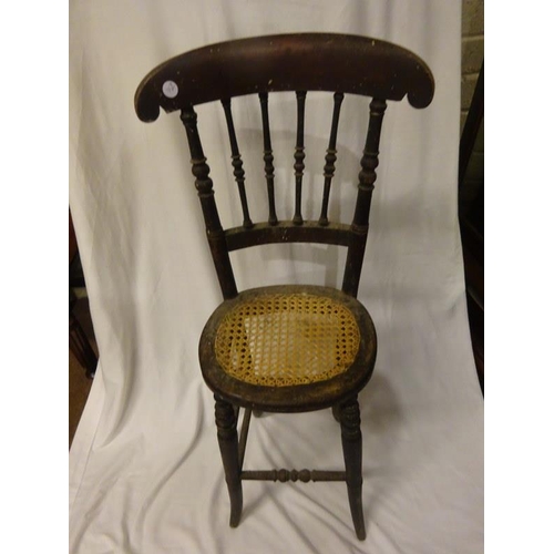 374 - A rare child's bentwood tall seat. H. 96cm.