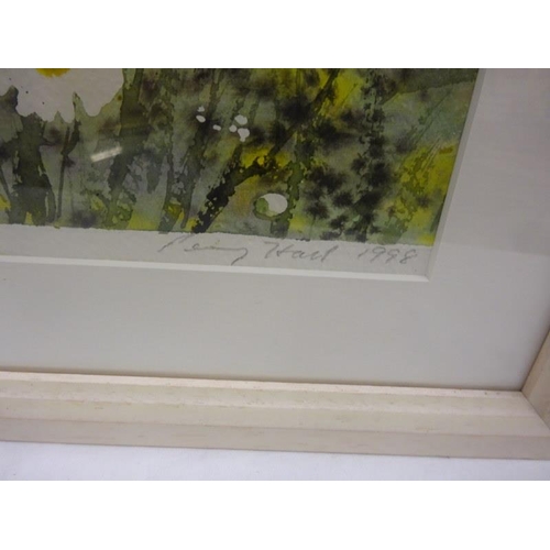 85 - Penny Hall (correction - it's Percy Hall)
Flowers in meadow,
Signed & dated 1998,
40cm x 60cm.