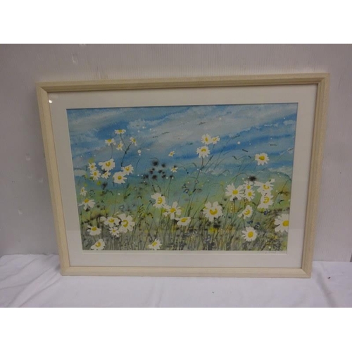 85 - Penny Hall (correction - it's Percy Hall)
Flowers in meadow,
Signed & dated 1998,
40cm x 60cm.