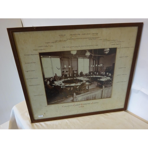 1 - Cork Interest - Very interesting framed photograph of the County Cork Grand Jury of 1899 with all pe... 