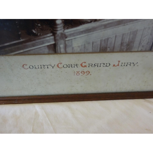 1 - Cork Interest - Very interesting framed photograph of the County Cork Grand Jury of 1899 with all pe... 