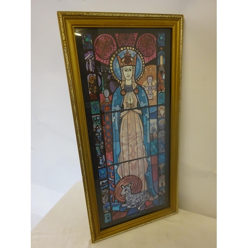 10 - Desmond M. Kyne,
Our Lady Queen of Ireland,
Framed coloured print.