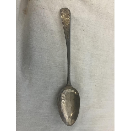 161 - English silver spoon, London 1781 possibly by Robert Garrard.