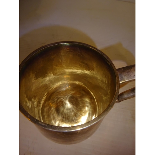 192 - Early Irish silver tankard by Joseph Walker, Dublin 1717, 11 troy ozs.