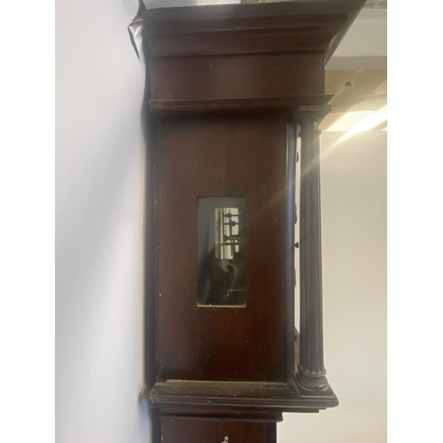 206 - John Elliott, Cork - A rare Cork early Georgian mahogany regulator long cased clock having large cir... 