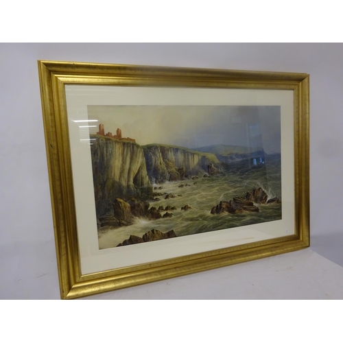 207 - Robert Lowe Stopford 1813-1898,
De Coursey Towers,
Old Head of Kinsale,
Watercolour,
With original l... 