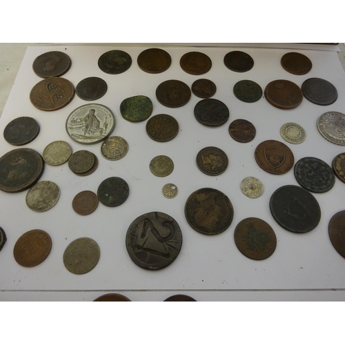 218 - A box of interesting old coins.