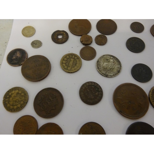 218 - A box of interesting old coins.